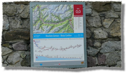 Start des Vinschgau-Radwegs...
