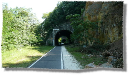 viele sch�ne Tunnel auf der Strecke...